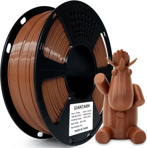 Vista 22 de GIANTARM Filamento de ácido poliláctico (PLA), filamento beige para impresora 3D, carrete de 2.2 libras, precisión de dimensión de 0.069 in +