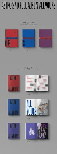Vista 2 de Astro - All Yours [You ver.] (2º álbum completo) [Pre-Order] CD+Photobook+Póster plegado+Otros con seguimiento, pegatinas decorativas adicionales