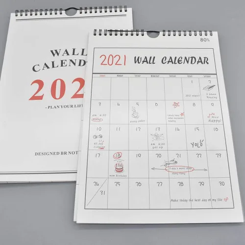 Vista 2 de NUOBESTY 2020-2021 - Calendario de pared mensual para el hogar y la oficina (2020.9-2021.12)