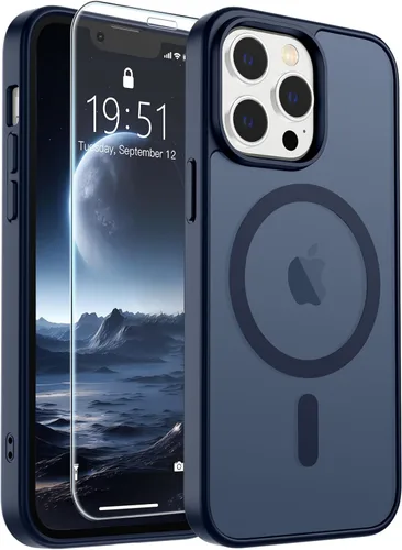 Vista 323 de SUPFINE Funda magnética para iPhone SE 2022 (3ª)/2020 (2ª), iPhone 8 (compatible con MagSafe) (protección contra caídas de grado militar), funda