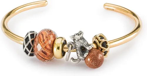 Vista 3 de TROLLBEADS Borla de lealtad ilimitada, Plata esterlina, vidrio aventurina