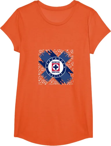 Vista 21 de Camiseta con logotipo de CAZ, Azul / Patchwork, S