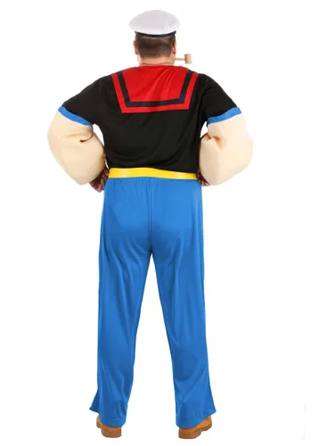 Vista 3 de Disfraz Popeye Talla Plus para Hombre Multicolor