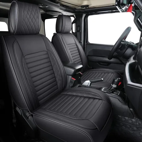 Vista 3 de Aierxuan - Fundas de asiento para Jeep Wrangler 2007 - 2022 de 2/4 puertas, Rubicon Recon 1941 Edition Willys Wheeler Unlimited Moab, cojines 2