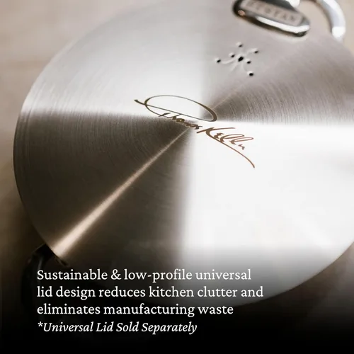 Vista 8 de Thomas Keller Insignia by Hestan - Olla de acero inoxidable, compatible con placa de inducción, 8 cuartos de galón