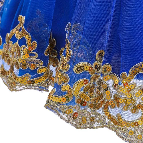 Vista 5 de ODASDO Vestido de niña de flores para niños, con lentejuelas, lazo, tutú, princesa, boda, dama de honor, fiesta de cumpleaños, desfile, 6M-11T