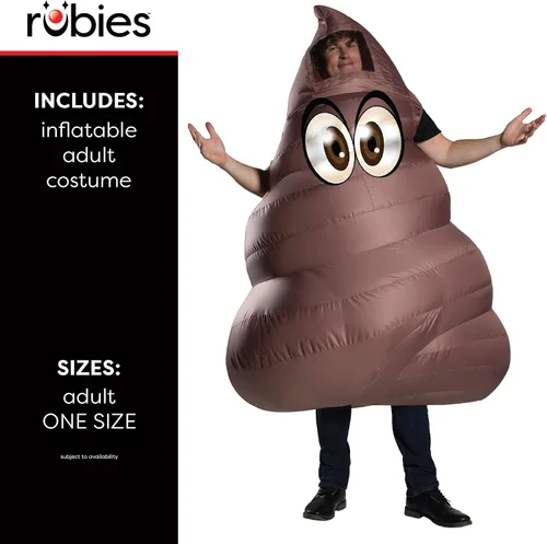 Vista 3 de Rubie's Disfraz inflable de caca para adultos, Como se muestra