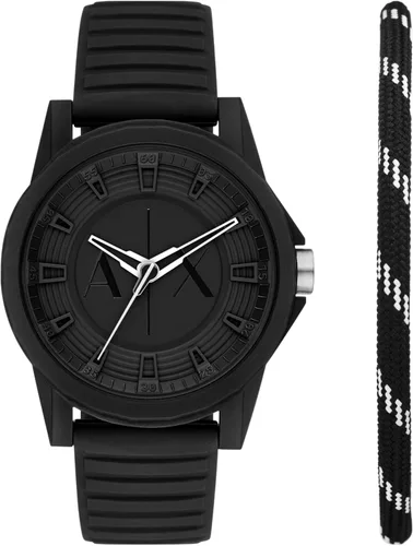 Vista 10 de Reloj cronógrafo Armani Exchange AX para hombre con correa de cuero, acero inoxidable o silicona