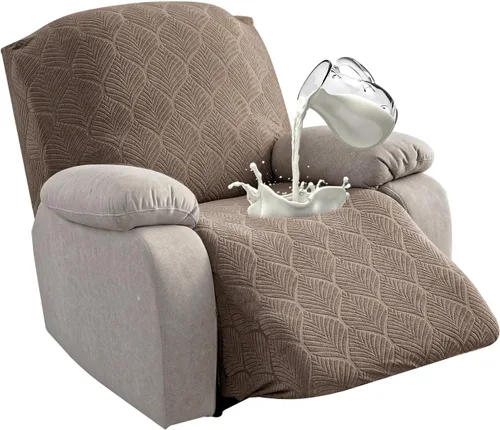 Vista 18 de Funda para Silla Reclinable 100% Impermeable, 1 Pieza Fundas Elásticas para Sofá Reclinable Lavables para Silla Reclinable para Mascotas, Perros