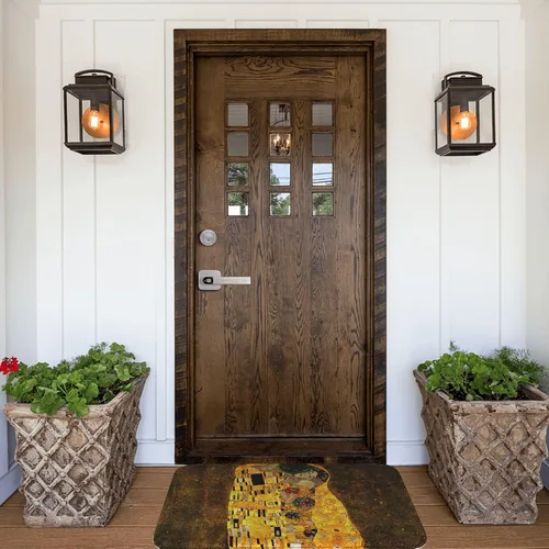 Vista 3 de INVIN ART Gustav Klimt The Kiss Non-Slip Door Mat Art Decor