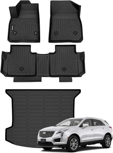 Vista 249 de Tapetes de piso para todo clima y forro de carga con respaldo para Chevrolet Suburban de 7 asientos 2021-2025 / GMC Yukon XL de 7 asientos