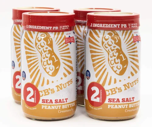Vista 5 de CB's Nuts Mantequilla de maní cremosa salada cultivada en Estados Unidos (1)