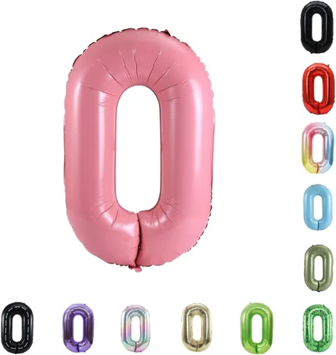 Vista 6 de Globo grande de helio con números 0-9 de 40 pulgadas para cumpleaños, bodas y fiestas (rojo, 9)