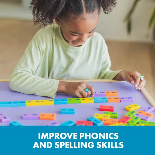 Vista 4 de Educational Insights Phonics Dominoes Blends & Digraphs - Imprescindible para el aula de primer grado, materiales de alfabetización primaria