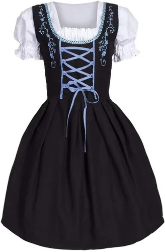 Vista 2 de HHmei Oktoberfest - Disfraz de cerveza bávara, para mujer, diseño de chica de dragón
