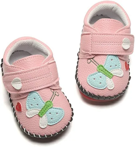 Vista 5 de HsdsBebe Zapatos deportivos de piel sintética para bebés, niños y niñas, con suela de goma, primeros pasos, zapatillas de cuna