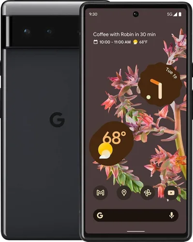 Vista 12 de Google Pixel 6 - Teléfono Android 5G, teléfono inteligente desbloqueado con lente ancha y ultraancha, 128 GB, color coral Un poco de coral