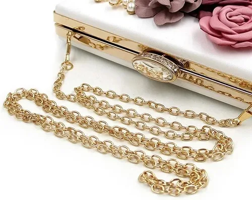 Vista 3 de QUUL Bolso de mano para mujer, bolso floral para fiesta, boda, noche