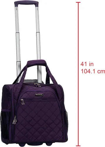Vista 34 de Rockland Melrose - Maleta con ruedas, de porte vertical, para caber debajo del asiento, Rojo), BF31-RED