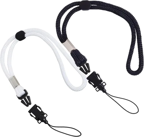 Vista 9 de Correa para el cuello para cámara y teléfono celular Digital Nc (estilo cordón) ajustable con liberación rápida (aplicable en muchos dispositivos)