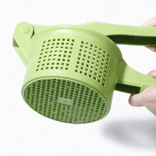 Vista 3 de Spinner - Exprimidor creativo de verduras para apretar frutas, herramienta de deshidratación de presión manual para cocina, comedor (verde)