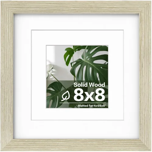 Vista 182 de Egofine - Portarretratos de 4 x 6 pulgadas, de madera maciza con plexiglás, para fotos de 3.5 x 5 con paspartú o de 4 x 6 sin paspartú, para colocar
