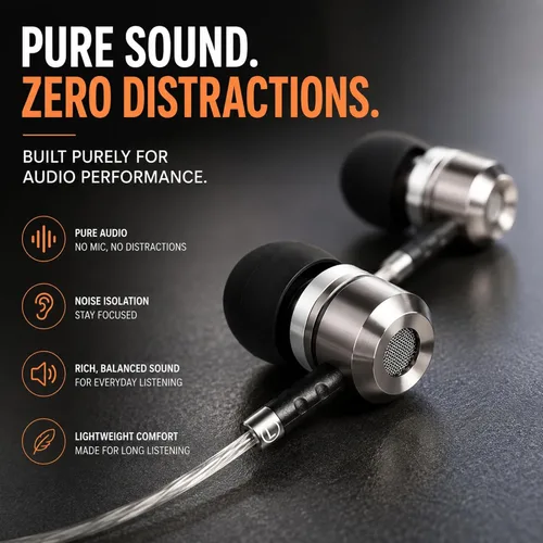 Vista 3 de Sephia SP3060 - Auriculares con cable, audio con graves impulsados HD, auriculares intrauditivos ligeros de aluminio con cable, puntas