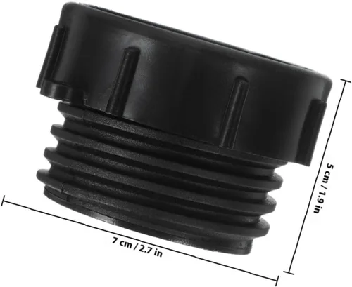 Vista 2 de IBC Tote Tank Adapter Fittings 2 Inch 2 Pack Plastic