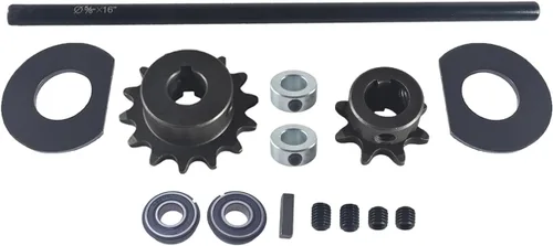 Vista 2 de Eje de gato Go Kart Minibike Kit completo de eje de gato 3/4" X 10" Cadena 40/41/420