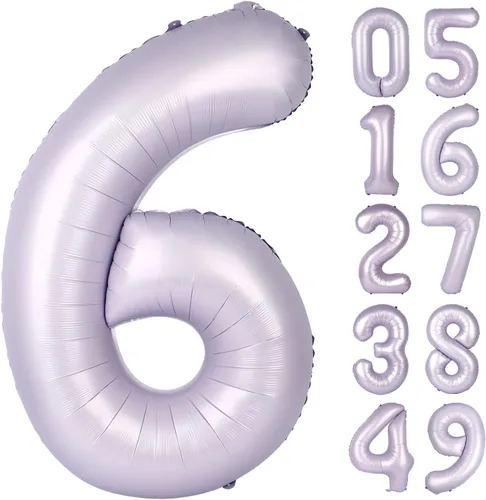 Vista 60 de Globo negro de 40 pulgadas con números del 0 al 9 (cero-nueve), globo de cumpleaños de gran tamaño, globo de helio de aluminio con números grandes