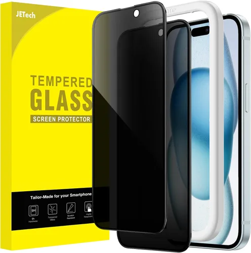 Vista 12 de JETech Protector de pantalla de privacidad de cobertura completa para iPhone 11 Pro/X/XS de 5.8 pulgadas, película de vidrio templado antiespía