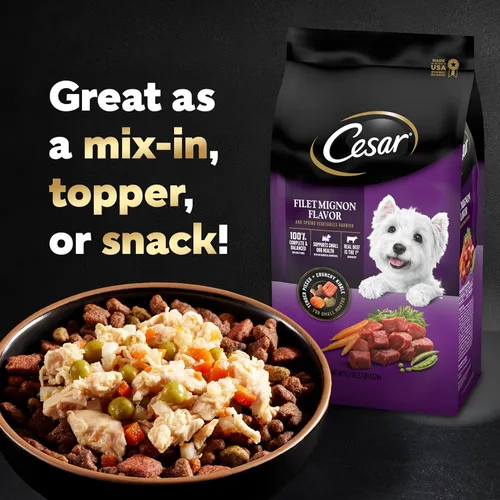 Vista 9 de CESAR SIMPLY CRAFTED - Alimento húmedo suave para perros adultos, paquete variado de pollo, zanahorias, patatas y guisantes y carne de res, pollo