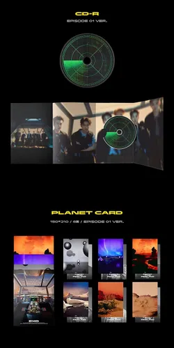 Vista 4 de SM Ent. EXO - Álbum Especial DON'T FIGHT THE FEELING [Photo Book Ver.1] Álbum+Juego de tarjetas de fotos extra