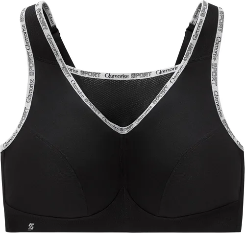 Vista 4 de Full Figure Plus Size No-Bounce Camisole Sports Bra Wirefree #1066