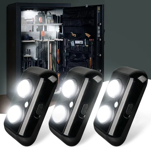 Vista 9 de Xprite Kit de luces seguras para armas de 2 piezas, luces LED magnéticas