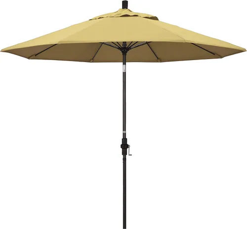 Vista 29 de California Umbrella GSCUF908117-5410 - Sombrilla redonda de 9 pies con poste de aluminio y varillas de fibra de vidrio para patio, 9 pies