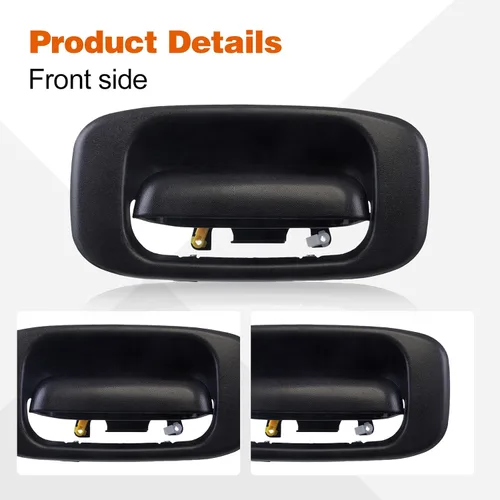 Vista 10 de Perfit Liner Puerta trasera con borde bisel, manija negra para Silverado