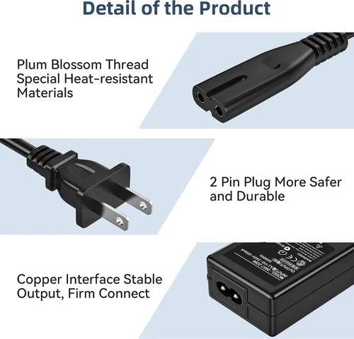 Vista 4 de Adaptador de cargador de CA para aspiradora MOOSOO XL-618A 48.84Wh 22 voltios de iones de litio