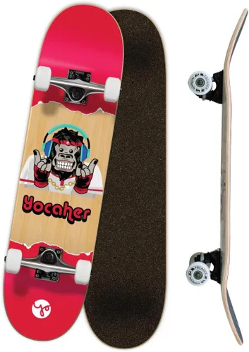 Vista 16 de Yocaher Patinetas completas punked de 7.75 pulgadas o 8.25 pulgadas o formas Mini Cruiser o Micro Cruiser - Serie Pika, Candy y Chimp