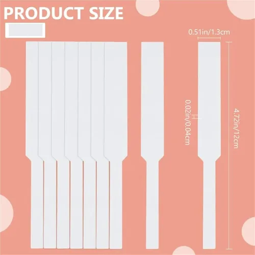 Vista 2 de Disposable Perfume Test Strips 400Pcs Perfume Test Strips Rectangle Paper White Small Try Incense for Testing Scents