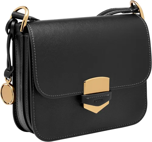 Vista 4 de Fossil Lennox - Bolso cruzado de piel con solapa grande o pequeña para mujer