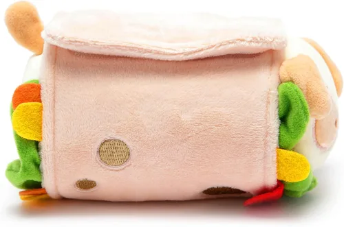 Vista 2 de Anirollz Puppiroll de peluche en atuendo de burrito – Animal de peluche Kawaii con disfraz extraíble – Lindo juguete de peluche blandito, regalo