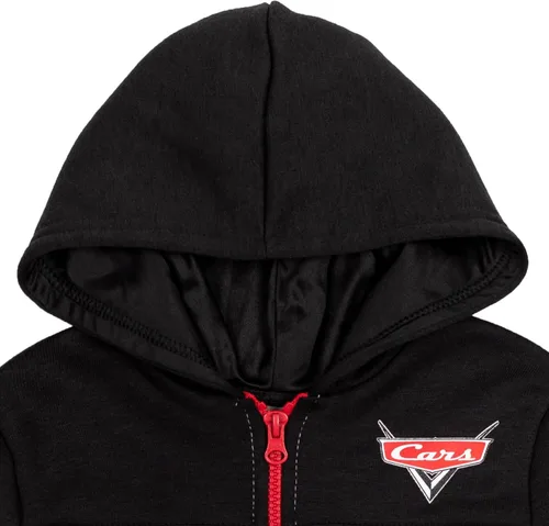 Vista 2 de Disney Cars Lightning McQueen - Sudadera con capucha de forro polar con media cremallera