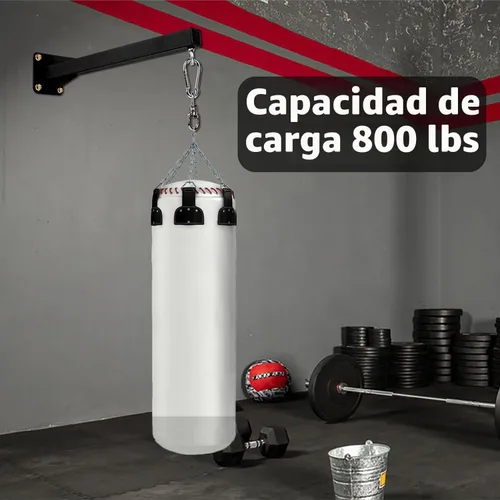 Vista 4 de Soporte de pared para saco de boxeo pesado, soporte de bolsa de boxeo resistente, soporte de montaje para saco de boxeo para entrenamiento de Muay