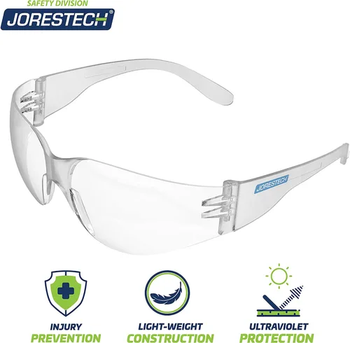 Vista 4 de JORESTECH Gafas protectoras de seguridad para gafas, lente resistente a impactos de policarbonato