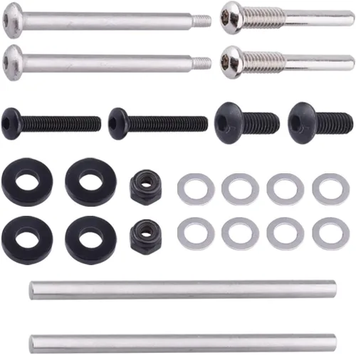 Vista 7 de Brazos de suspensión inferiores traseros de aluminio para Arrma 1/8 Kraton/Outcast/Notorious/Talion 6S BLX, piezas de actualización, reemplaza Negro