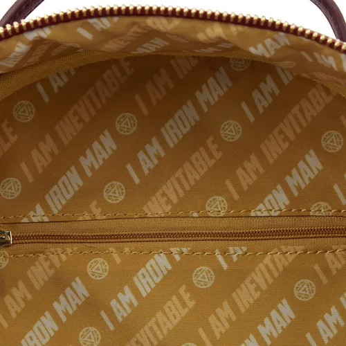 Vista 8 de Loungefly Marvel Avengers Iron Gauntlet Infinity Saga Hero Mini Mochila, Rojo -, Bolso de hombro