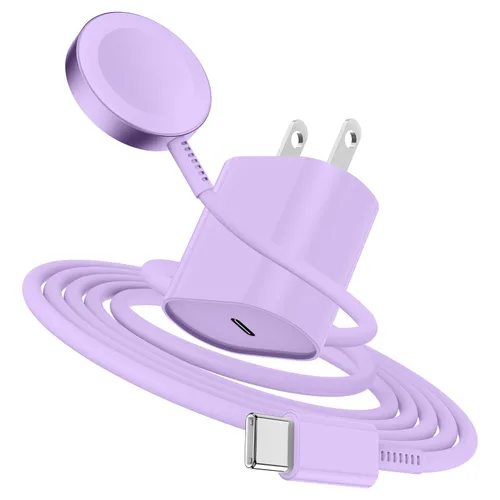 Vista 9 de Susnwere Cargador Rápido para Cargadores de Apple Watch con Bloque de Carga de 20W, USB C Magnético para Cable de Carga Rápida i-Watch para Watch