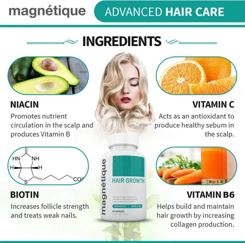 Vista 7 de Promueve un cabello más fuerte, más largo y saludable - Sin OMG con ingredientes naturales