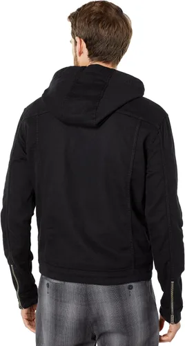 Vista 2 de JOHN VARVATOS Chaqueta de mezclilla con capucha para hombre